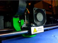 Replicator 2 Fan Duct Adapter  by Gringoling