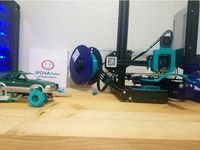 Ender 3 Bottom Angled Spool Mount by Tjohnson850