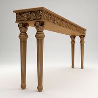 Classical style console table3d model