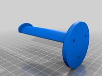 Wall Mount Filament Spool/Headphone Hanger  by noteasy2