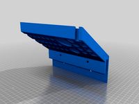 Electronics tool holder mountable on 3/8 plywood by keycaps