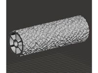 Cobblestone seamless texture roller rolling pin 6" wide by Talismancer
