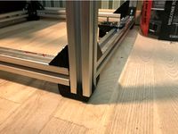 3030 AL_extrusion_prof Bottom LEG for my revision of HyperCube Evolution by prestige09