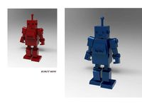 Mini Robot Miniature Toy by hyojung0320