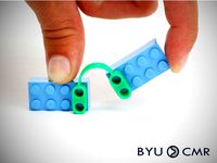 FlexLinks: Fixed-Fixed Beam - Half Circle (LEGO Compatible) by BYU_CMR