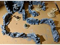 Fantasy Wargame Terrain - Ruined Wall Sections by sablebadger