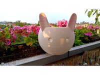 Cute Rabbit Pot - wider base by eponra