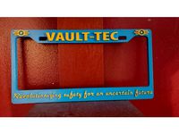 fallout / vault tec license plate frame by Goofynoodle