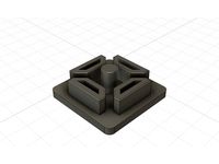 Aluminum extrusion endcap 2020 - 3 or 4 slots by Ludomante