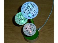 USB Power for Voronoi blowball Flower - Lighted Decoration by bert_lz