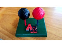 Golf ball salt/pepper shaker by rkevinball_5591