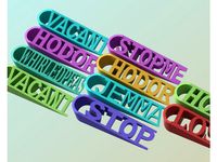 Customizable Door Stop by Neon22