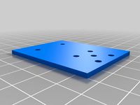 T8 Nut to 20mm extrusion drill plate by jmcorp