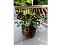 Bourbon Barrel Flower Pot by KerseyFabrications