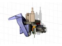 E3d V6 MGN12H X- Carriage for a Nimble & BLTouch by kuhnikuehnast