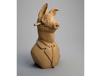 Pig bust, The chief by NachoRoPe