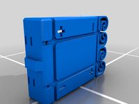 18500 holder with integrated spring, Dual, FrSky X-Lite ChargeAdapter by maxxb1