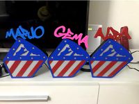 Atletico de Madrid lamp by Fies69