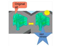 Bottom Frame for 2020 Kossel XL with stepper bolt holes stl Rep by HydraHimera