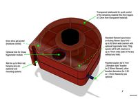 Tom's Fully Printable Filament Box V2 with (optional) Hygrometer by tomulinek
