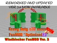Heavy Duty e3D mount - FanMOD "Optimized23" *UPDATET* by lange23