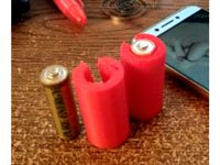 AA battary to C adaptor by oldold7