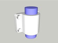 Pipe Saddle Clamp (21.5mm or similar) by peaberry