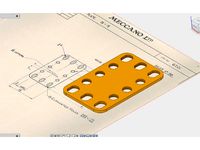 Meccano: Flexible plate N0102 & 188 by rimmer2049