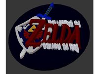 Ocarina of Time Logo Paperweight by MintyFries
