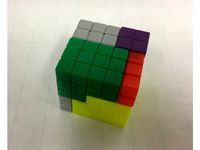 Cube Puzzle: 5 x 5 x 5, Five-Piece Dissection by lgbu