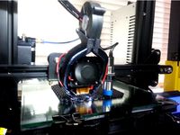 CR10 Ender 3 EZABL Fang with reversed blower mount and LED holders by Kevlarr