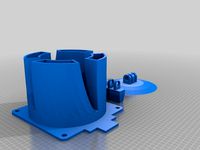 Desk fan shroud with Venturi effect design 200mm variant by atticusrussell