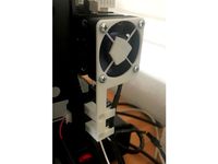 i3 Mega Fan Extruder Holder for Filament sensor by BoschPhilipp