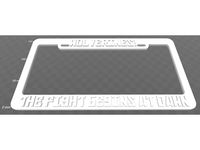 Wolverine's - The Fight Begins At Dawn, License Plate Frame, Red Dawn by beckerthorne