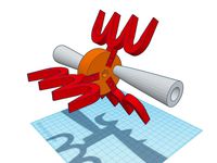 Tie-dye filament winder by Seafax