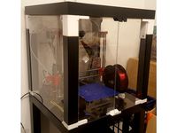 Prusa ENCLOSURE -Ikea Lack table - 2.5mm perspex, 12x3mm round magnets and 60mm leg extenstion by Seibar