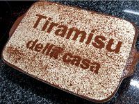 Tiramisu chocolate stencil - Tiramisu della casa by visatonconga