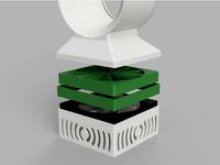 Fan Static Pressure Booster for Desktop Bladeless Fan by Da6oN