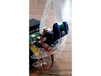 Raspbery Pi Camera mount for micro servo driven pan-tilt kit by _0o