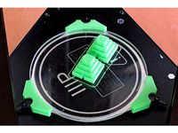 clip for Monoprice Delta Mini to hold 120mm borosilicate glass bed by gasstationwithoutpumps