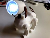 Dog LED lamp by ChrischanKA