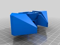 Anet A8 E3D V6 Volcano triple 30mm fan clip on by L3D_Help_Guide