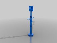 monoposte_2 a 1 m by Krear3D