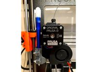 Pen Holder for the Original Prusa i3 Mk3 by darksid3r