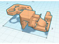 Prusa Z-carrige Cable-chain-link topframe holder by Lammesky