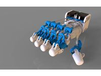 CRE-006 Flexon Power Grip Exoskeleton - Huced Despro ITS by crewolprint3d