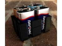 9 Volt Battery Storage Holder by DIYGuy3030