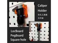 LocBoard Caliper Holder (square Hole PegBoard OBI PegBoard) by JarvisWoo