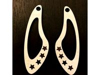 Ellipse Star Earrings by jchun444