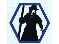 Harry Dresden Silhouette Hex by Dresdens_Workshop